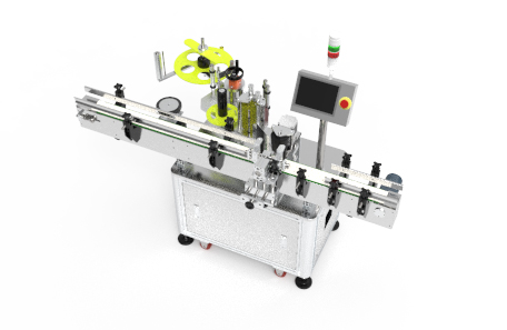 圓瓶定位不干膠貼標(biāo)機