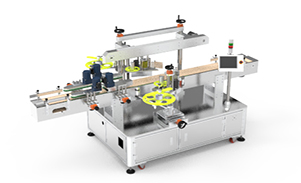 牛奶瓶雙面不干膠貼標(biāo)機(jī)定制